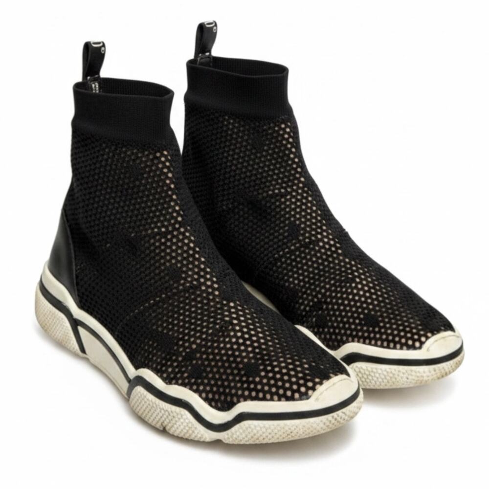 RED Valentino Glam Run Sock Sneakers Black Knit EU 39 / US 9